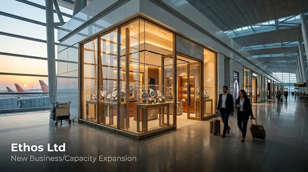Ethos Ltd Expands Luxury Footprint with 101st Boutique at Delhi Airport