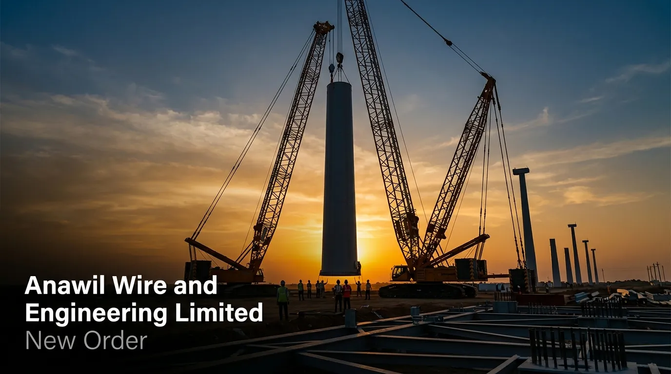 Anawil Wire Bags ₹133.98 Cr Order for 38 Wind Turbine Towers in Andhra Pradesh