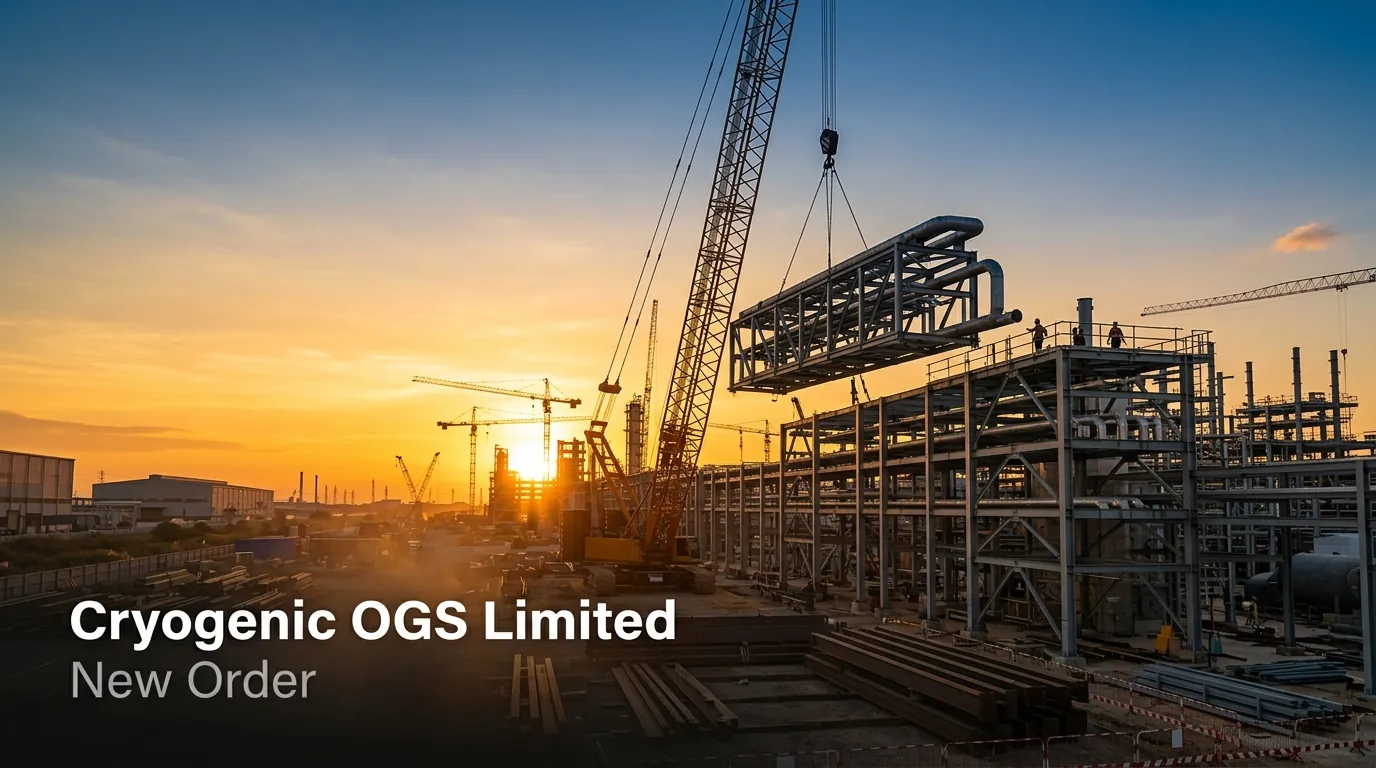 Cryogenic OGS Secures First Export Order Worth ₹19.36 Cr in Piping Spools Segment