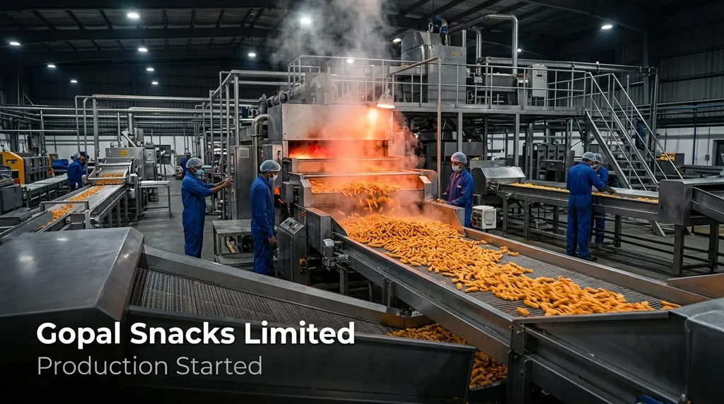 Gopal Snacks Restarts Rajkot Main Plant with 1.05 Lakh MTPA Capacity