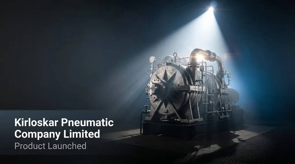 Kirloskar Pneumatic Launches India's First Indigenous A800 Centrifugal Compressor