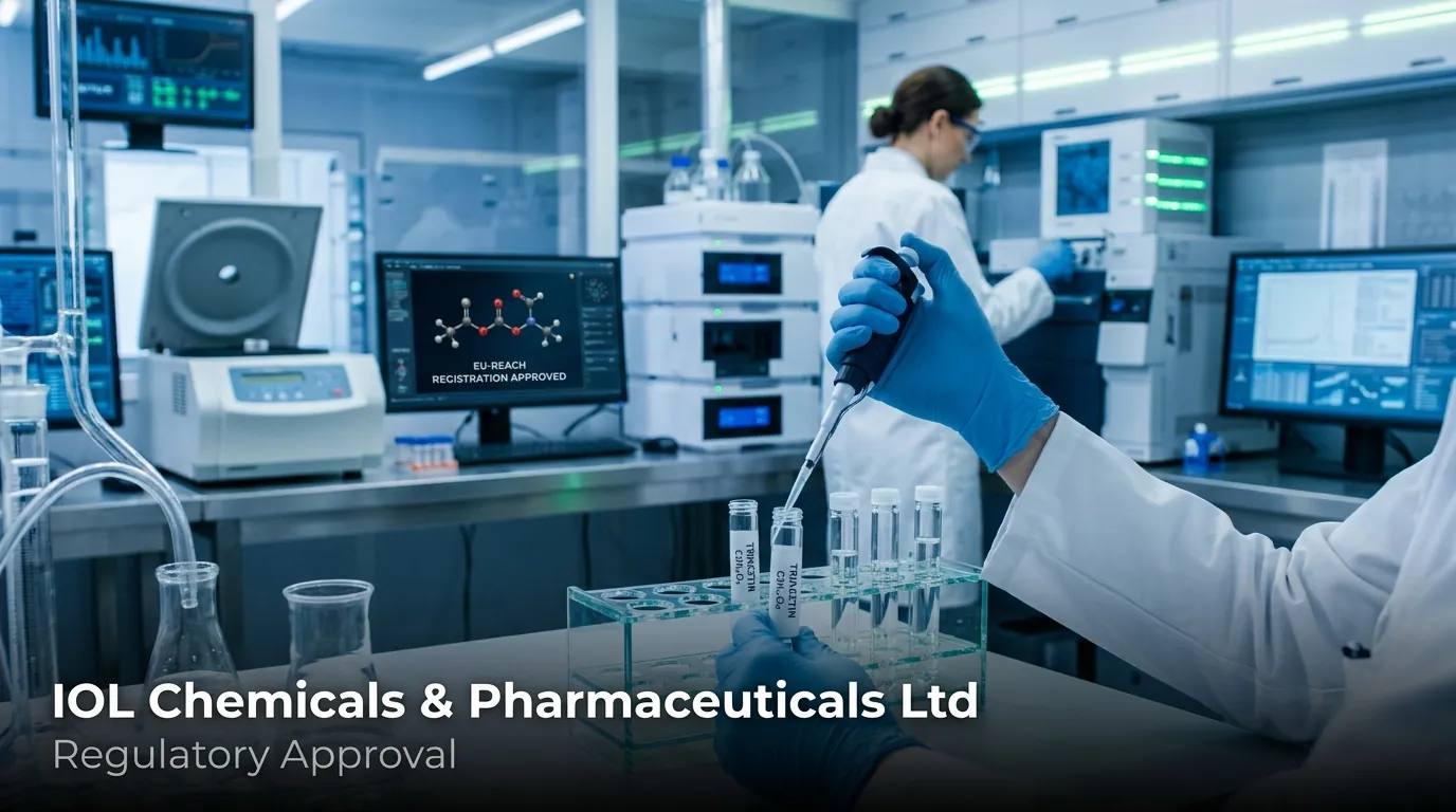 IOL Chemicals & Pharmaceuticals Secures EU-REACH Registration for Triacetin Exports