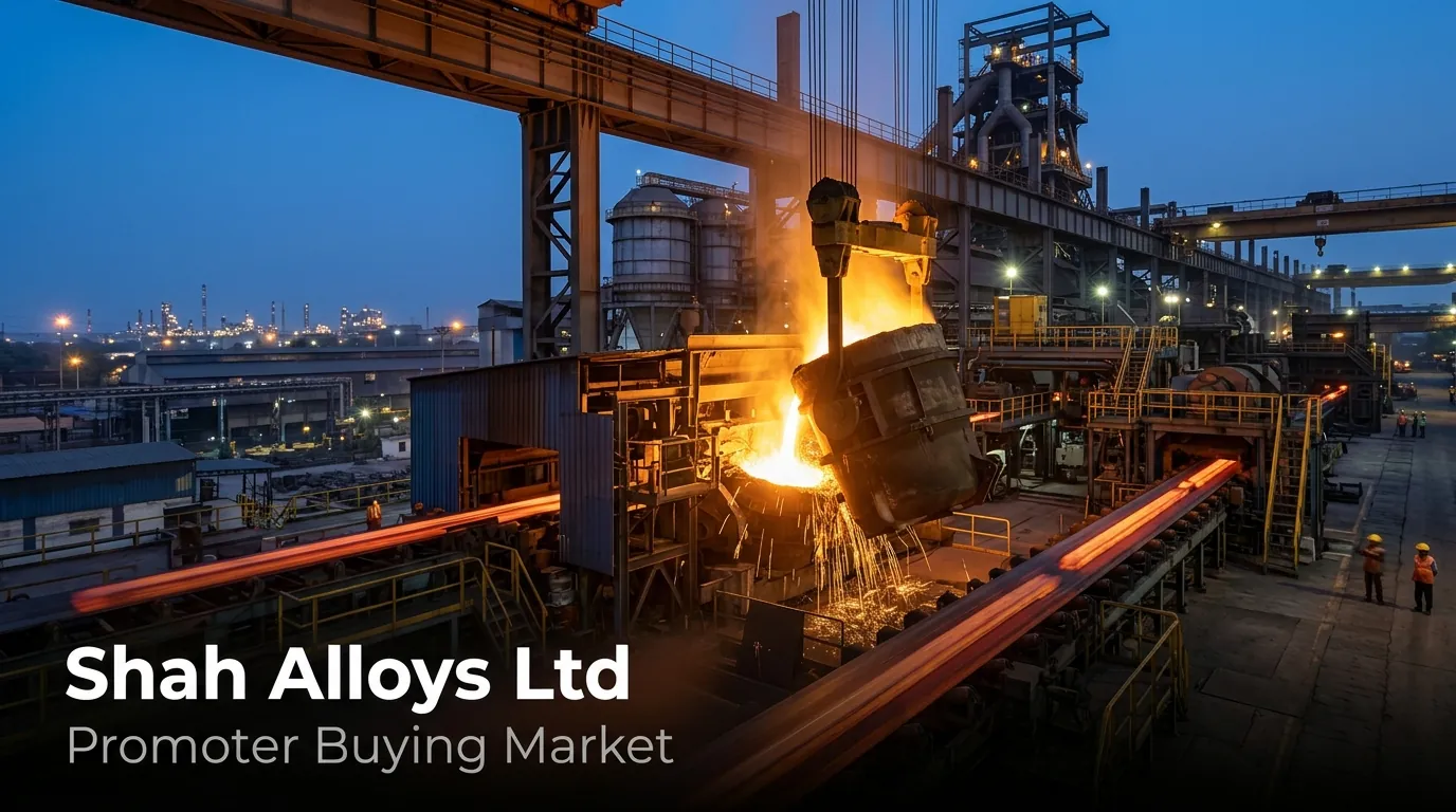 Shah Alloys Promoters Increase Stake to 6.61% Following Open Market Share Purchases
