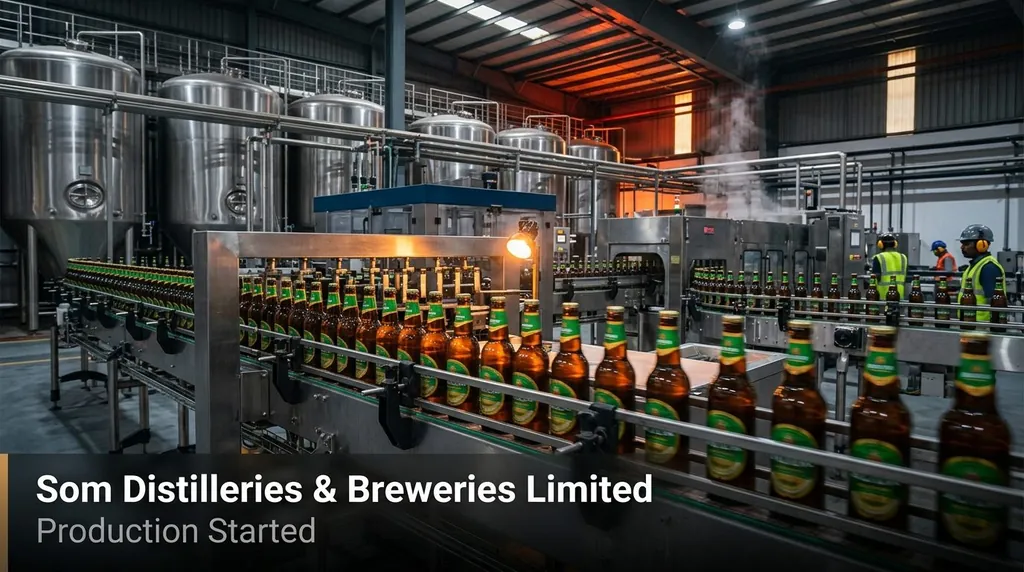 Som Distilleries Commences Commercial Production at New Uttar Pradesh Brewery Facility