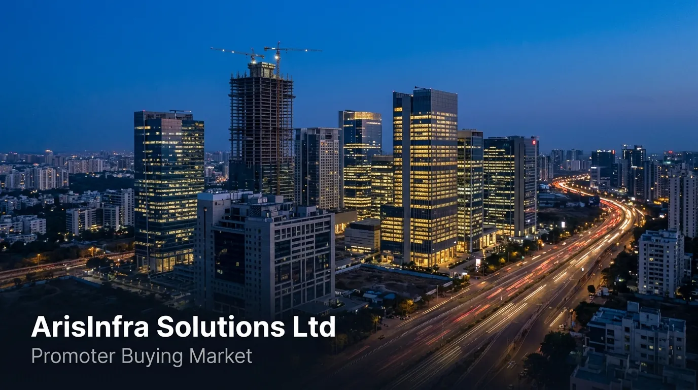 ArisInfra Solutions Promoter Siddharth Bhaskar Shah Acquires 1.61% Stake via Open Market