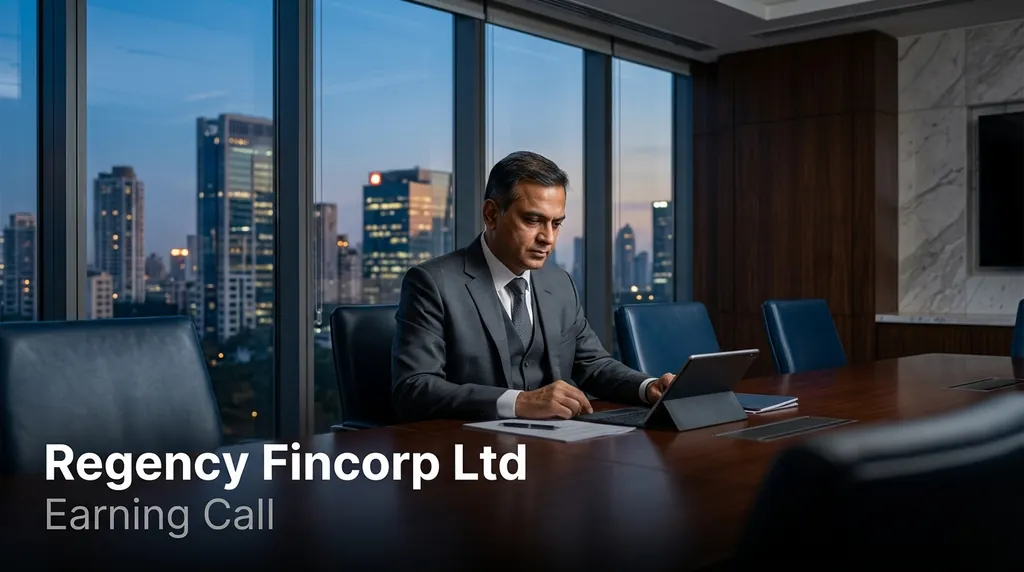 Regency Fincorp Q1 Results: AUM Surges 89.8% to ₹345.2 Cr Amid MSME Expansion
