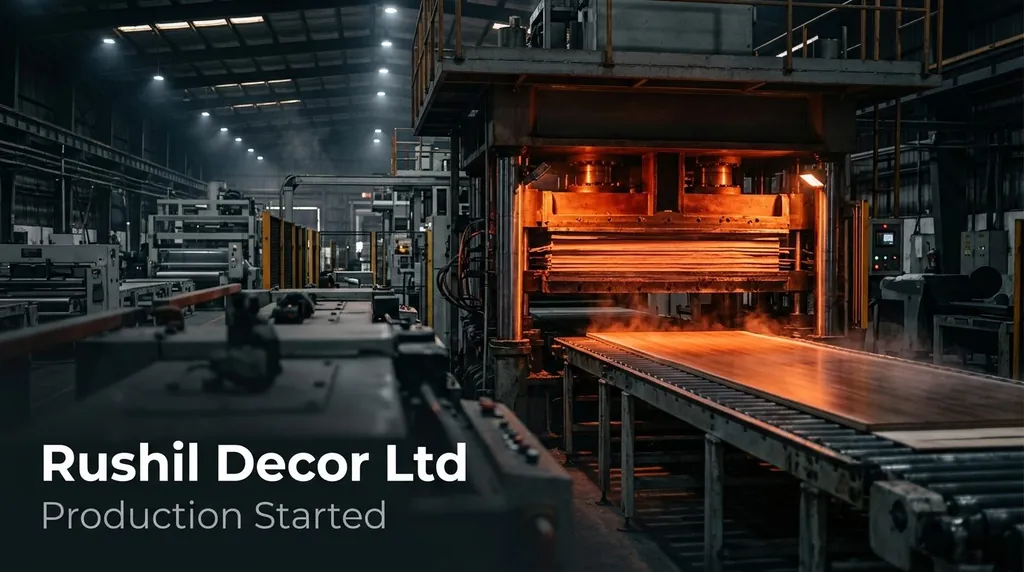 Rushil Decor to Begin Gujarat Laminate Unit Operations Within 15 Days Following Delay