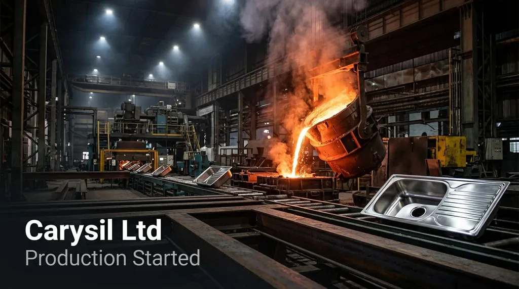 Carysil Commences Production of 70,000 Steel Sinks; Annual Capacity Hits 2.5 Lakh Units