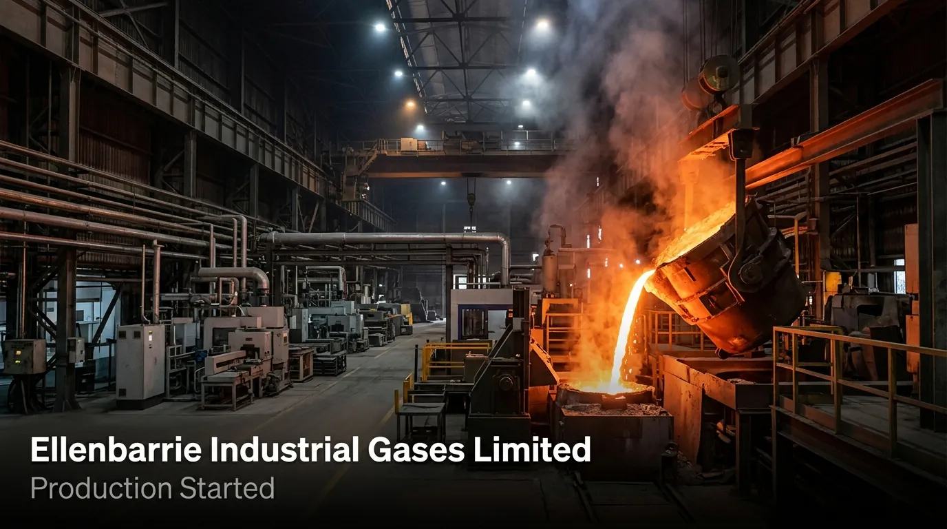 Ellenbarrie Industrial Gases Commissions 325 TPD ASU Plant in Durgapur