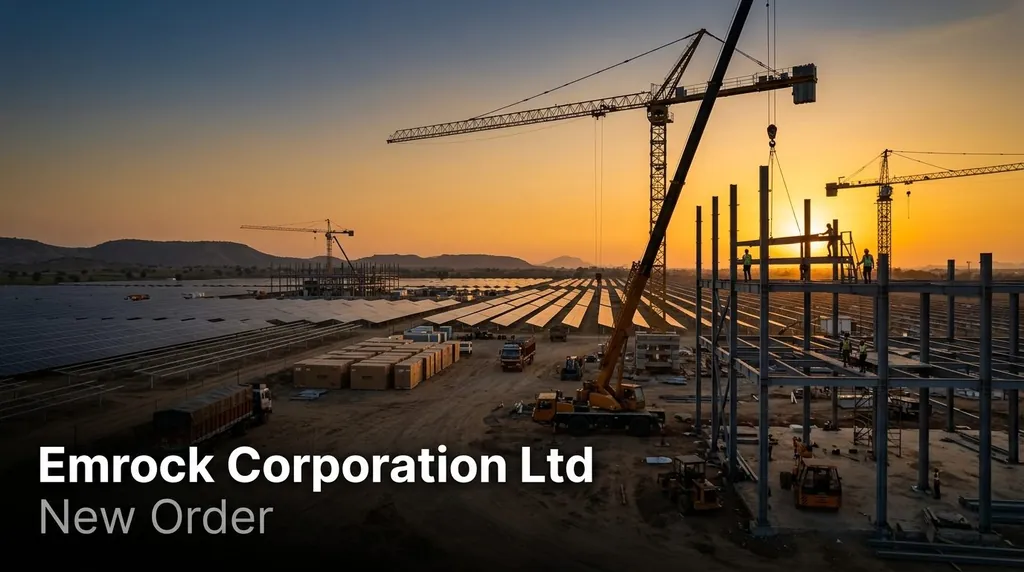 Emrock Corporation Secures 24 MW Solar Project; Places ₹104.52 Cr Procurement Order