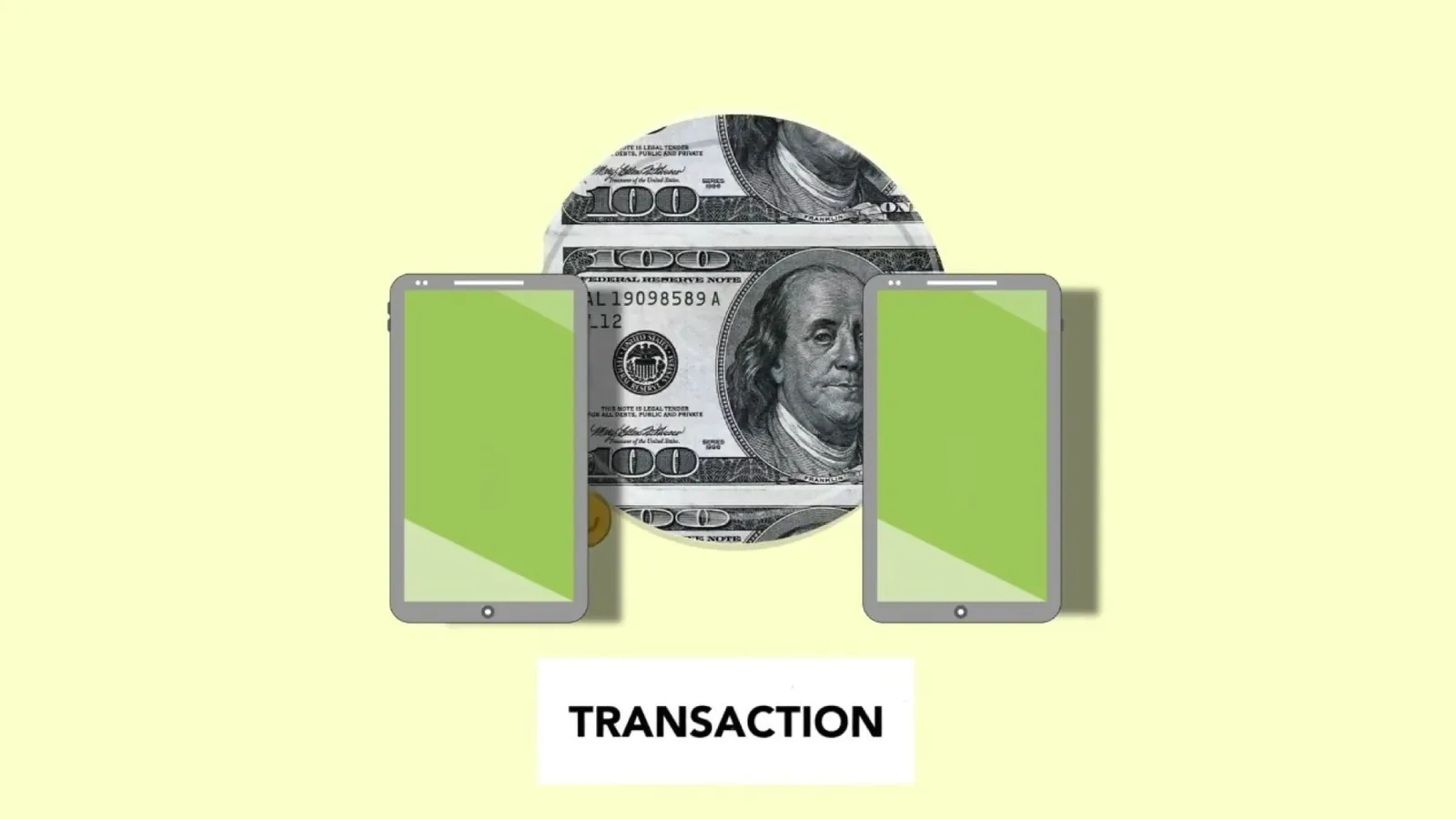 Isometric image of online money transfer via mobile phones on light background \. Stock photo illustrating Paul Merchants' regulatory approval story.