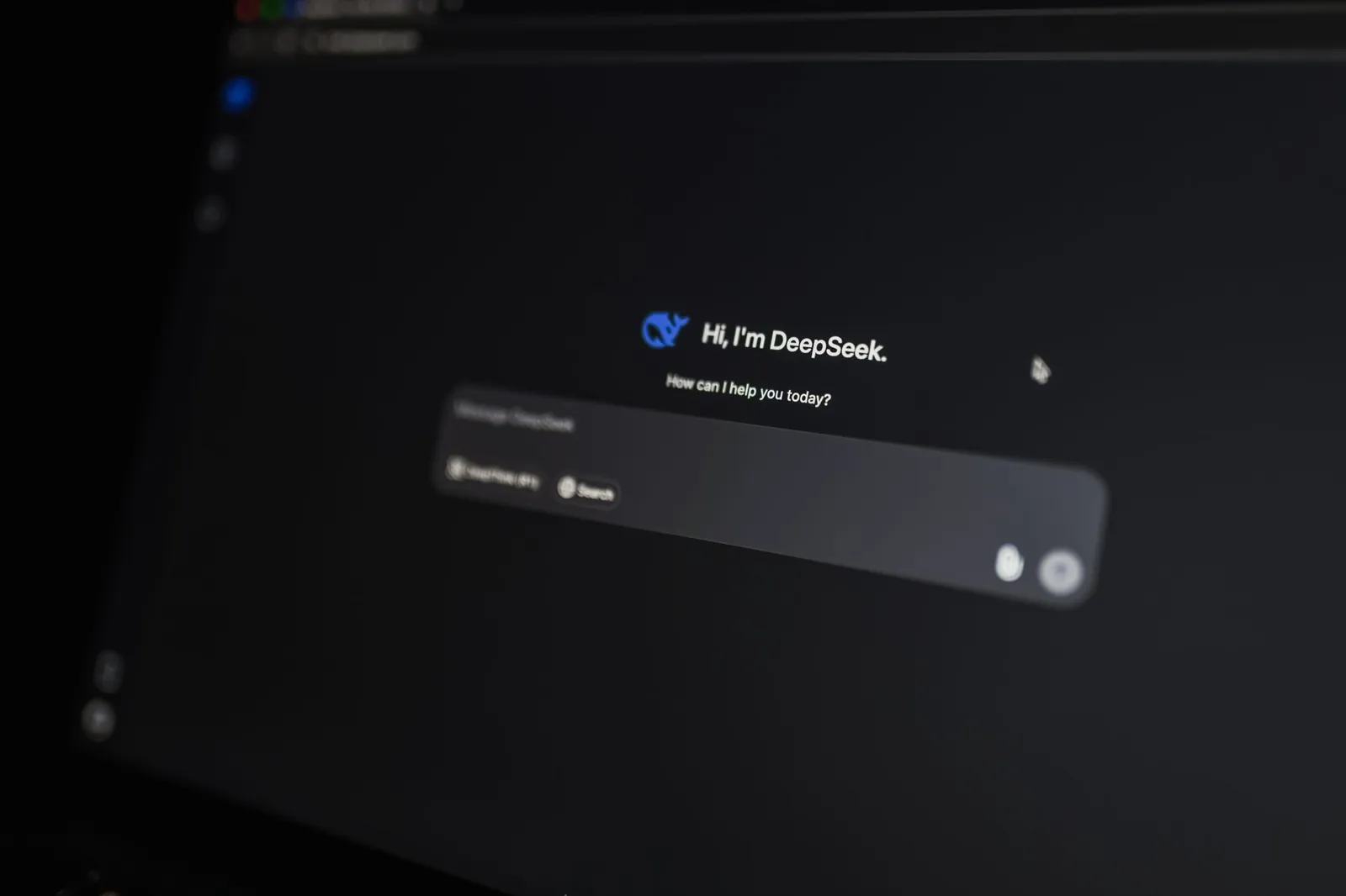 Close-up of an AI-driven chat interface on a computer screen, showcasing modern AI technology. Stock photo illustrating RateGain Travel Technologies' earning call story.