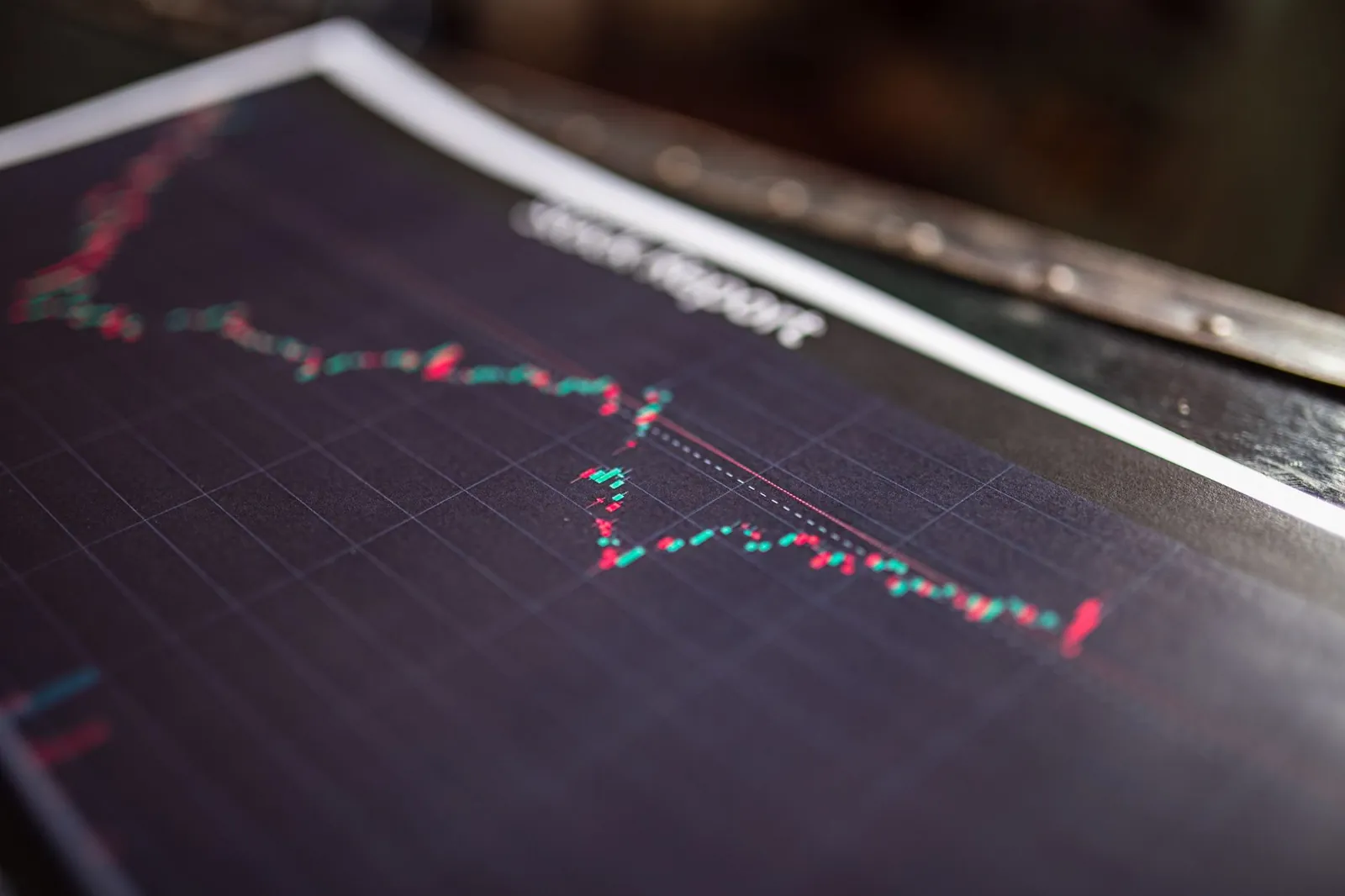 Close-up of a stock report showing a financial data graph. Stock photo for the ALFA News guide: Bonus Issue vs Stock Split: A Guide for Indian Stock Investors.