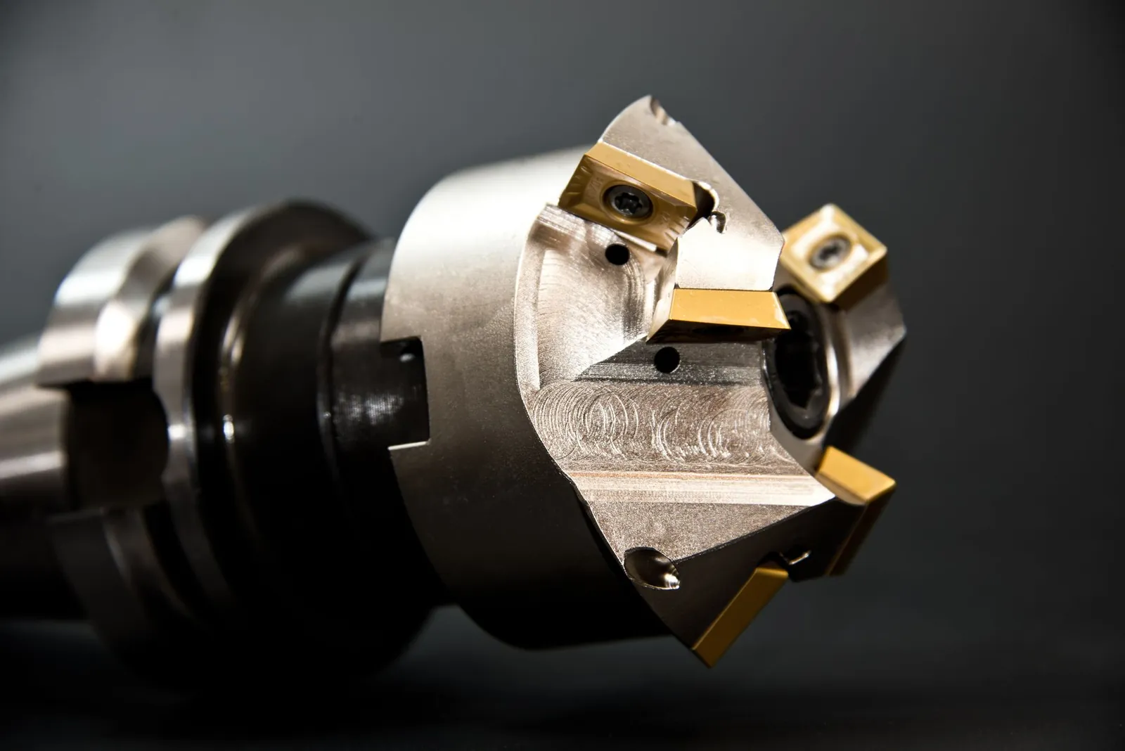 Detailed image of a cutting head used in machining and metalworking industries. Stock photo illustrating Macpower CNC Machines' earning call story.